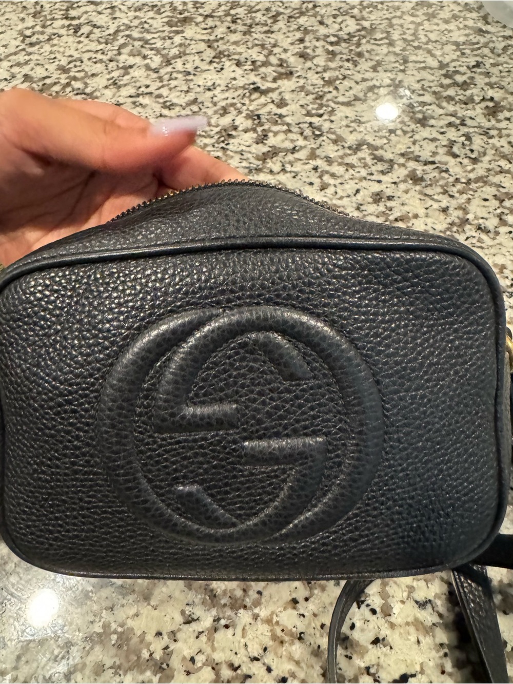 Gucci Black Soho Disco Leather Crossbody with Interlocking GG - Picture 2 of 13